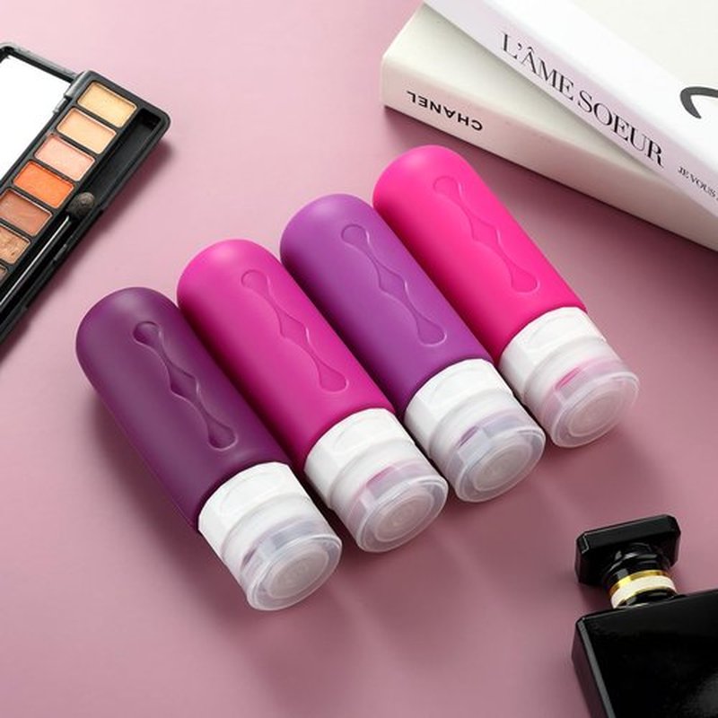 Gemice Travel Bottles for Toiletries Tsa Approved Size Containers BPA Free Leak Proof Tubs Refillable Liquid Accessories Cometic Shampoo and Lotion Soap