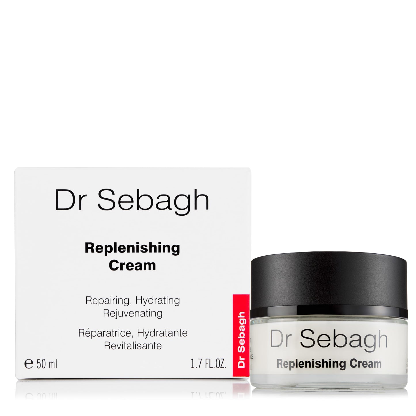 Dr Sebagh Replenishing Cream (1.7 fl oz) - Repairing & Hydrating Moisturizer - Facial Moisturizer for Dry Skin - Vitamin E, Retinol & Collagen Cream for Face - Soothes & Restores Radiance