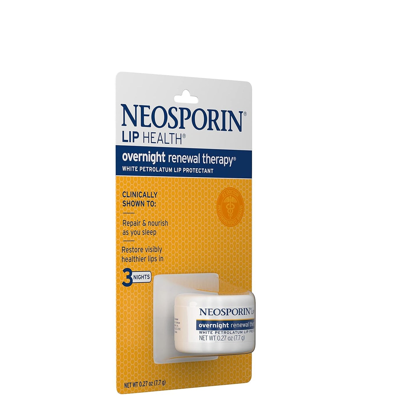 Neosporin Overnight Lip Health Renewal Therapy - 0.27 oz Jar (Pack of 4)