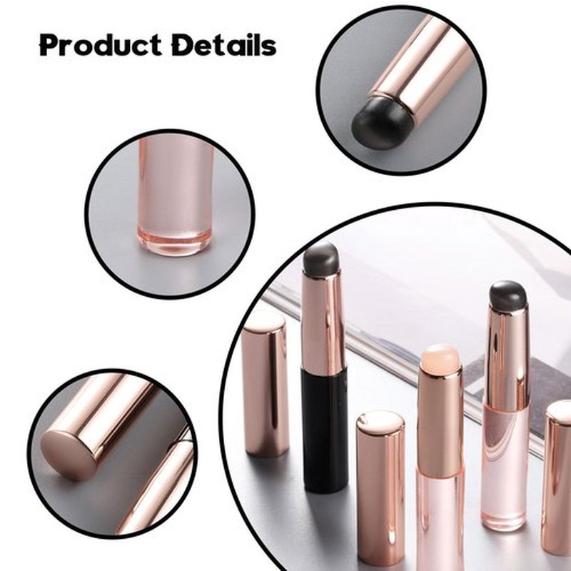 Lip Applicator Brush with Cover - 3PCS Exquisite Professional Dustproof Retractable Lip Brush - Makeup Lipstick Lip Gloss Applicators