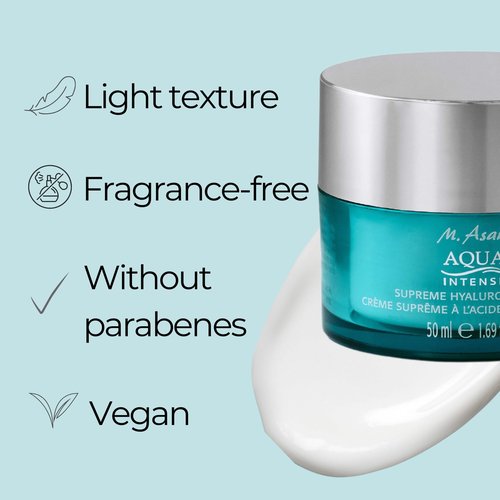 M. Asam Aqua Intense Supreme Hyaluron Creme (1.69 Fl Oz) – Face Cream With Hyaluronic Acid, Face Moisturizer Targets Fine Lines & Wrinkles & Provides Moisture, Facial Skin Care For All Skin Types
