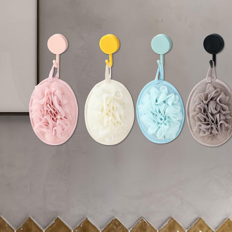 PASDUCHAS Larger Lightweigh Travel Size Loofah, Terry Cloth Small Mini Travel Sponges for Body, Sensitive Skin Exfoliating