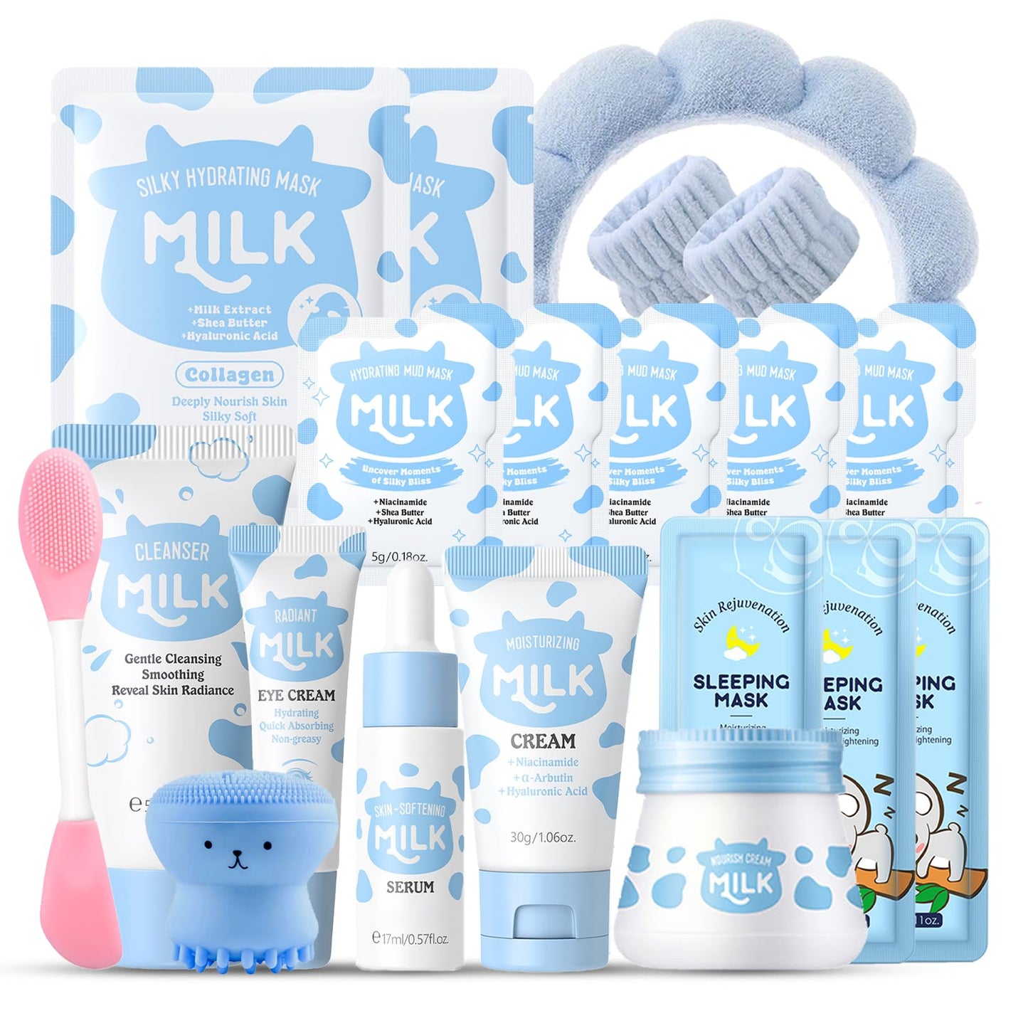 Milk Kids Skincare Sets for Girls 8-10 Birthday Christmas Gifts - Skincare for Girls 10-12 - Gifts for Teenage girls Skin Care for Kids Age 8-12,Skin Care for Teens 10-12,Skincare Set for kids 8-9