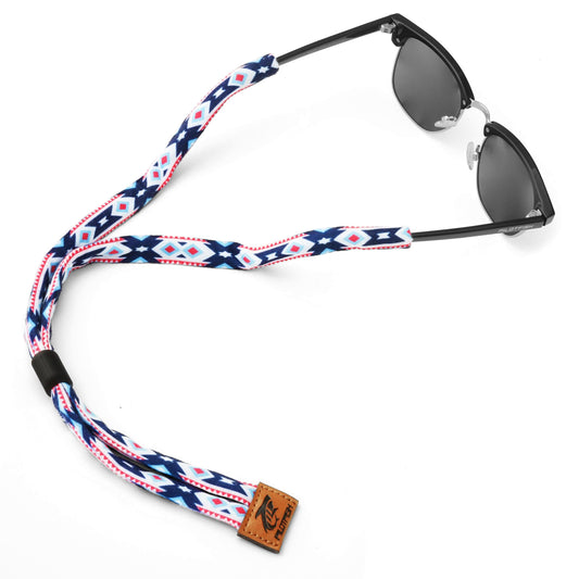 Pilotfish Premium Cotton Eyewear Retainer Sunglass Strap - Multiple Design Options - Soft & Durable Sunglass Holder