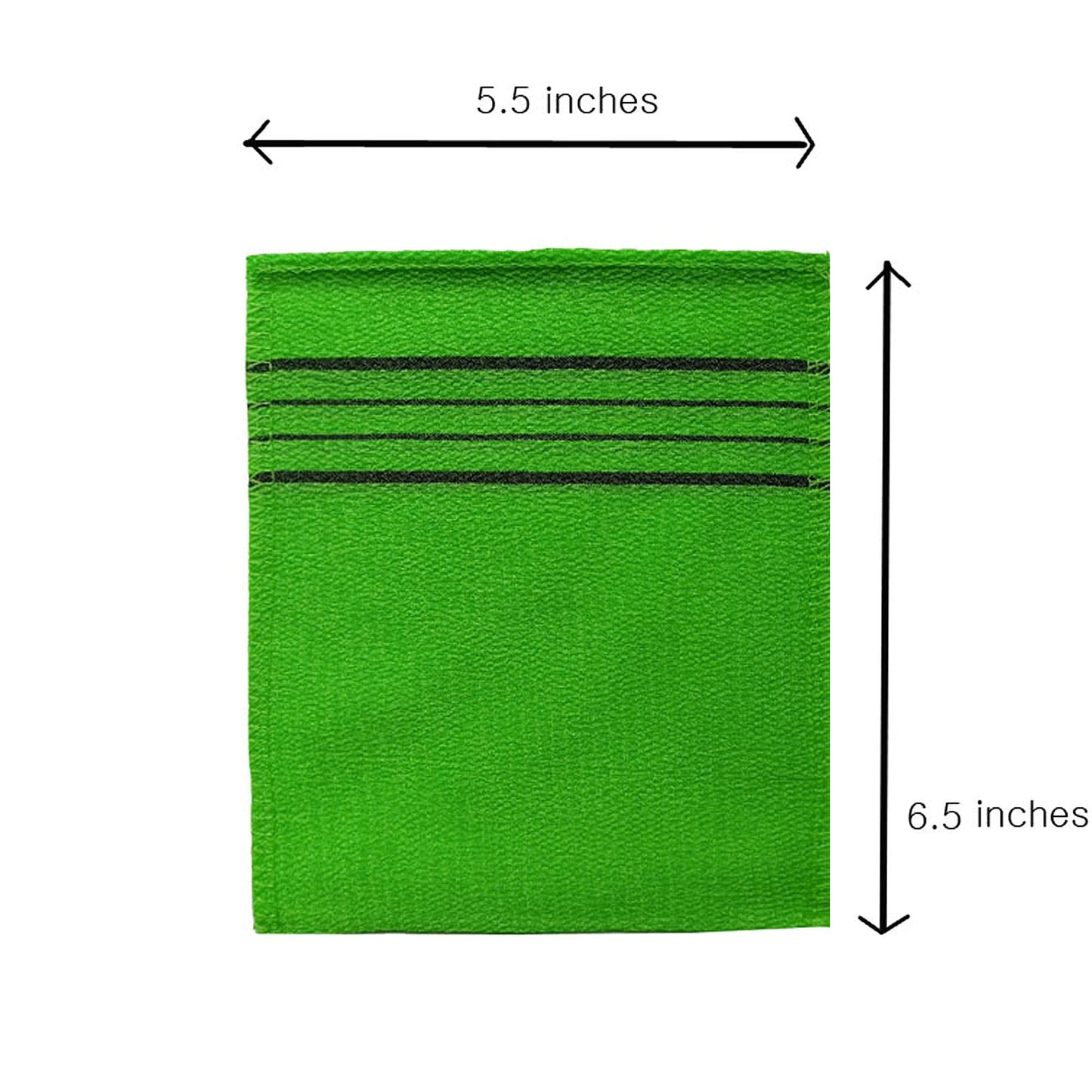 NOPIGO Korean Asian Exfoliating Bath Washcloth Mitt for Remove Dead Skin.Exfoliating Body Scrubber.Exfoliating Gloves for Body Scrub (Green2 Red2)
