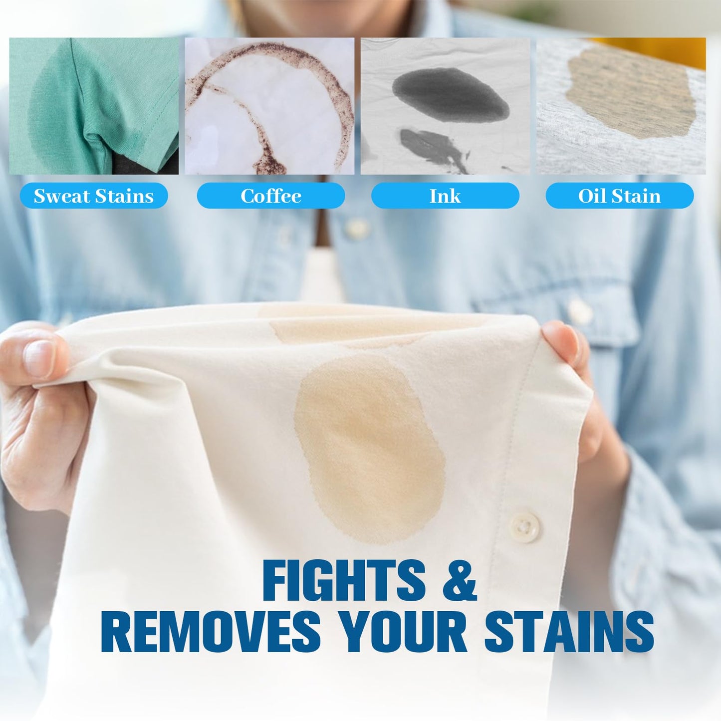 OOOFLOWER Laundry Detergent Sheets Up to 80 Loads (40 Sheets) Compact Washing Strips, Plastic-Free Liquidless Detergen, Space-Saving for Home Dorm Travel Camping, Fresh Linen