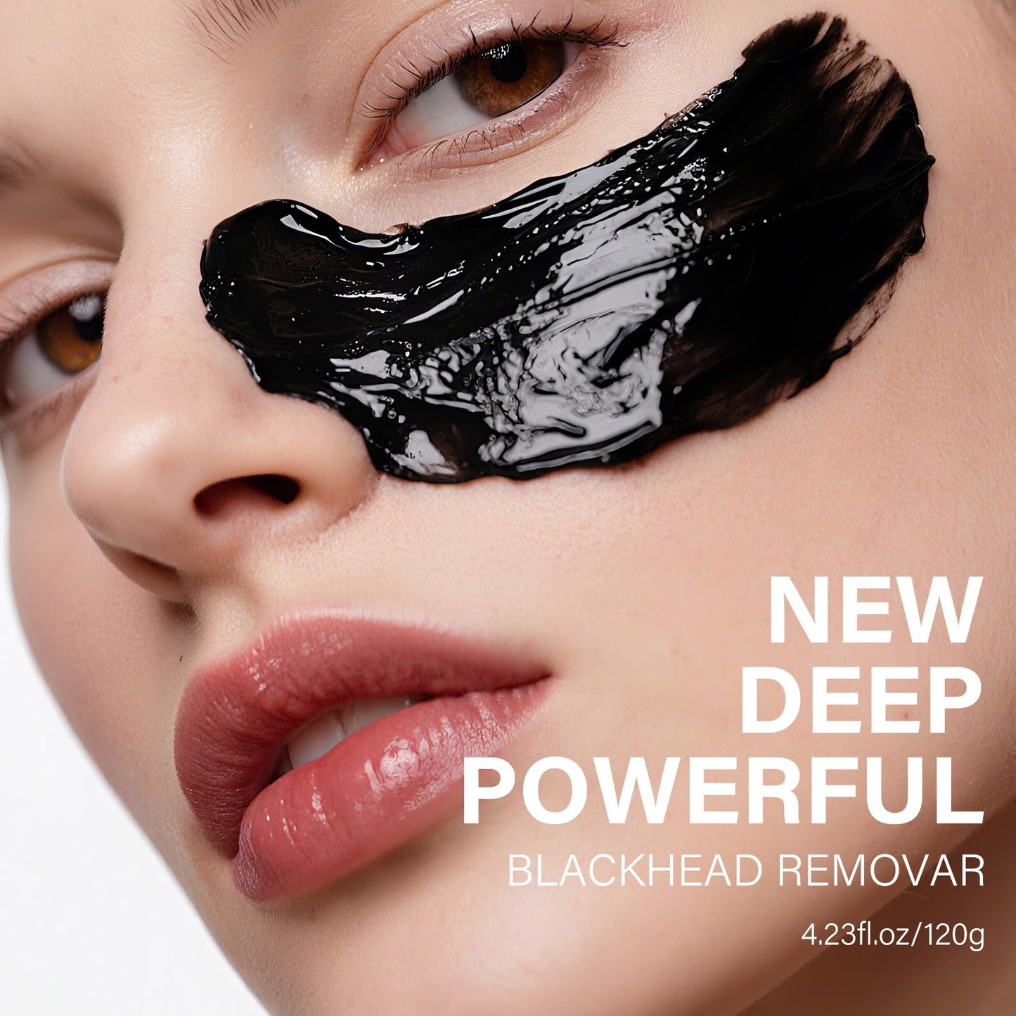 AOPEIBOTO Charcoal Peel Off Face Mask, Blackhead Remover Mask, Black Mask Peel Off for Nose, Deep Cleansing Face Proes, Dirts and Oil for Women & Men, 120g/4.23fl.oz