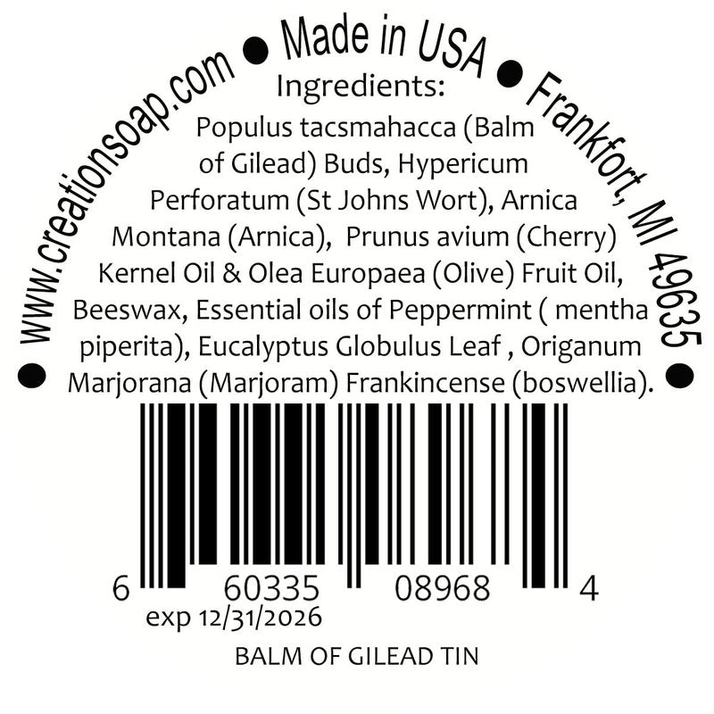 Balm of Gilead Salve - All-Natural Botanical Ointment for Skin Relief | Large 4 Oz Tin