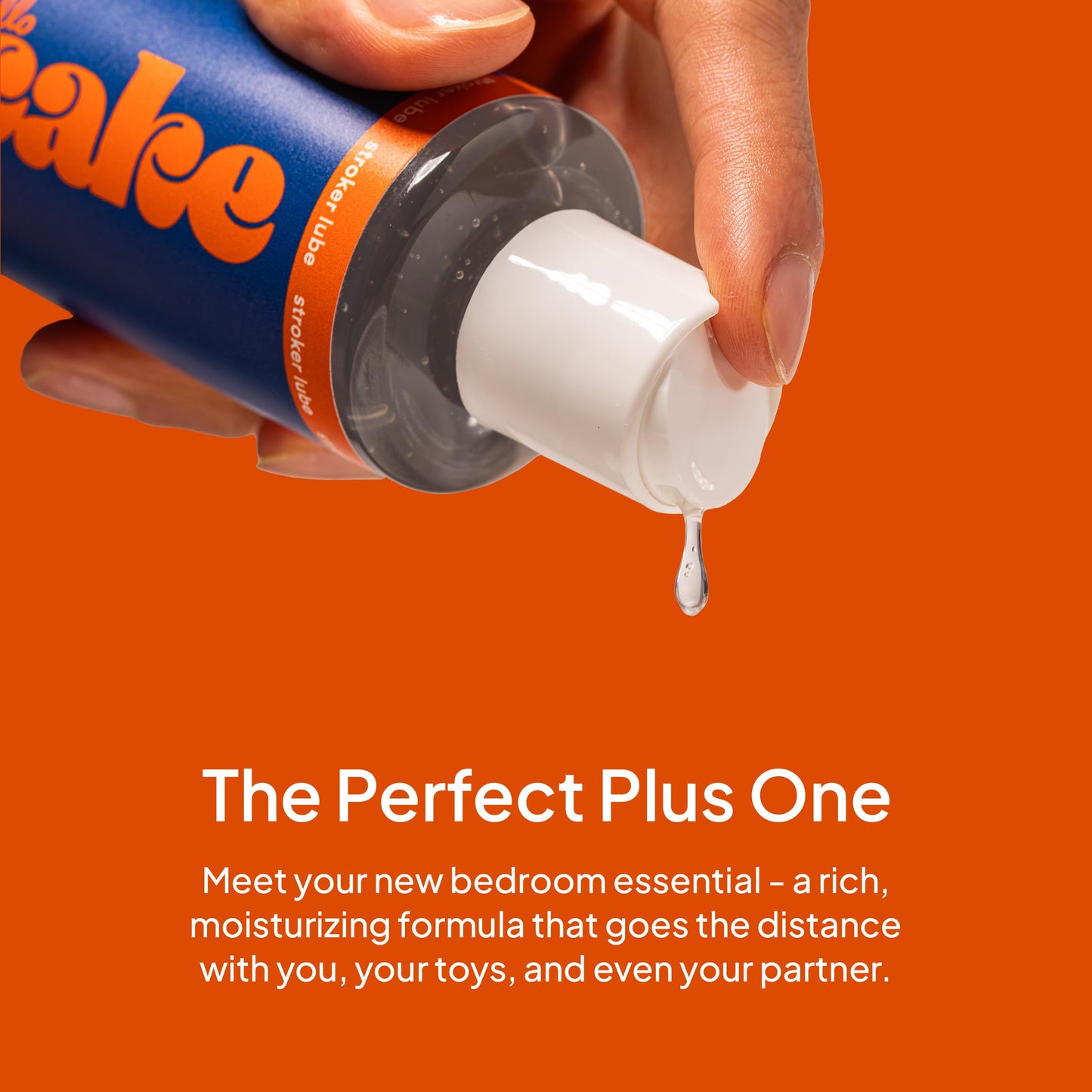 Hello Cake Stroker Lube - Silicone and Water-Based Hybrid Personal Lubricant, for Men’s Solo Play, 8 fl oz