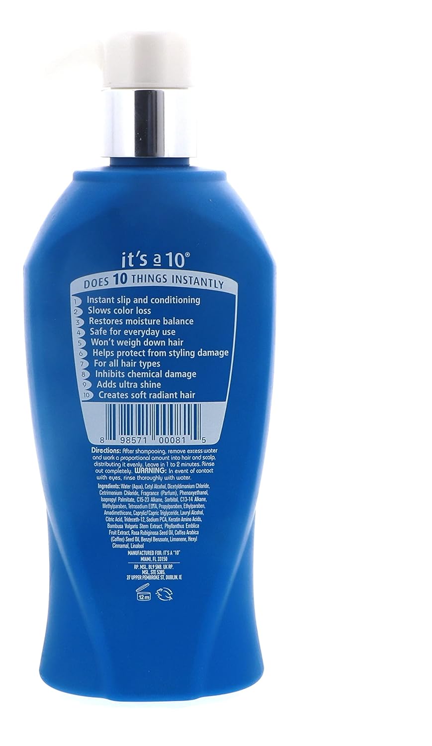 Potion 10 Miracle Repair Daily Conditioner by Its A 10 for Unisex - 10 oz Conditioner