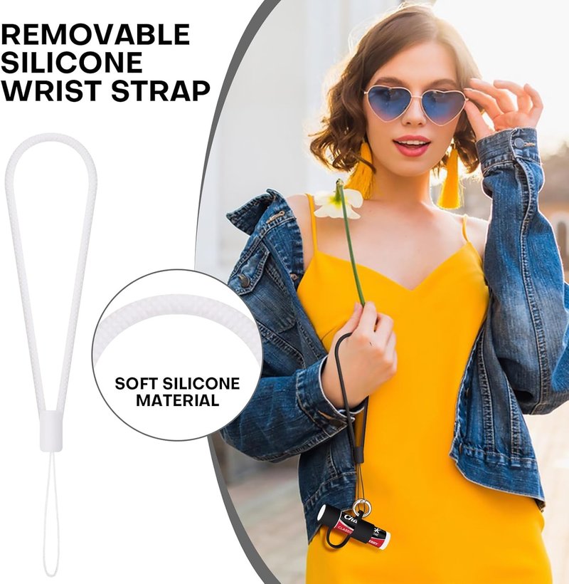 Chapstick Keychain Holder - 2 Pack Lip Balm Holders with Secure Metal Keyring | Perfect Gift for Women & Backpack Accessory