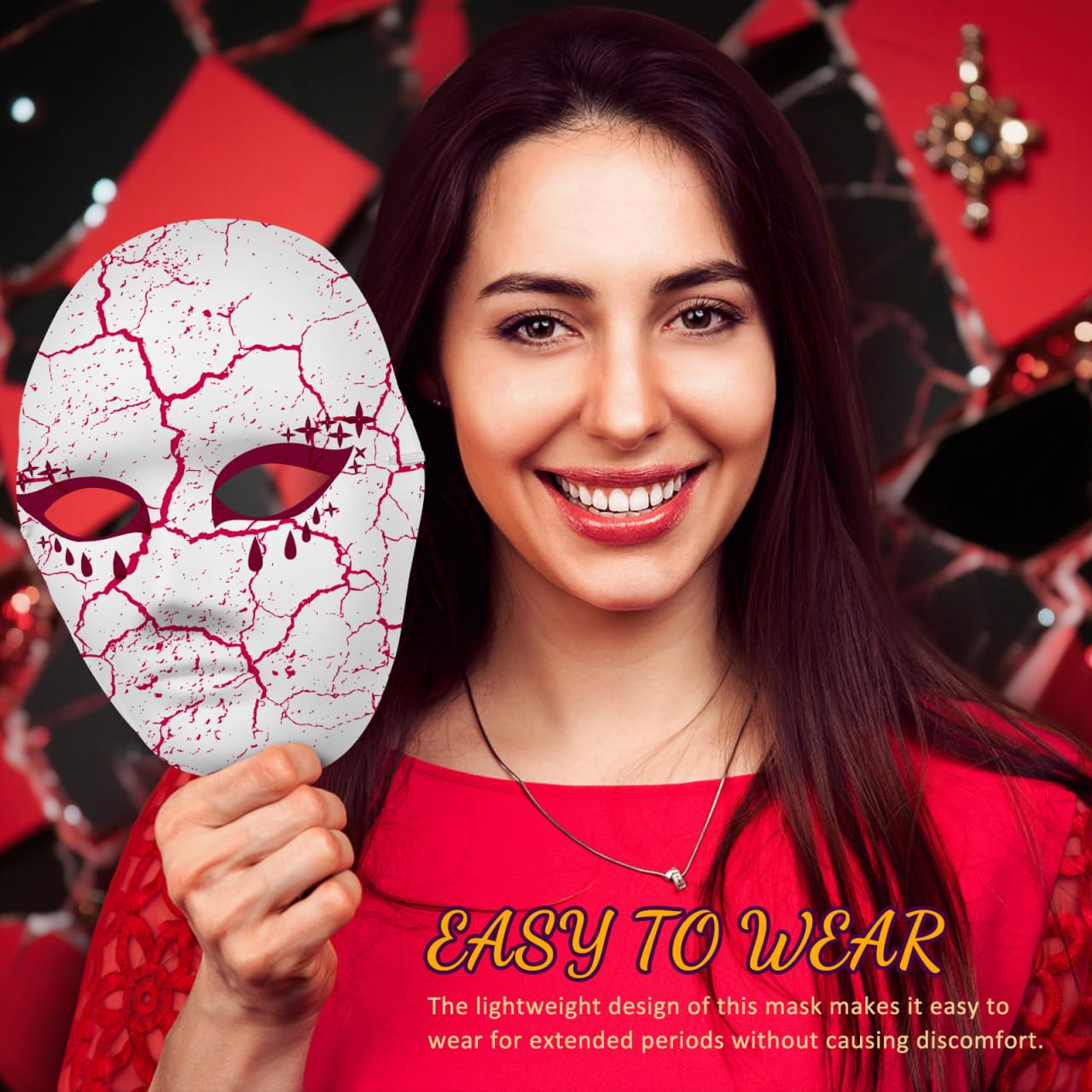MAGICLULU 4 Pcs White Full Face Masks Unpainted Masquerade Paper Mask Blank Paintable Paper Mache for Craft Halloween Mardi Masquerade Cosplay 9.43 x 7.07 x 0.39Inch