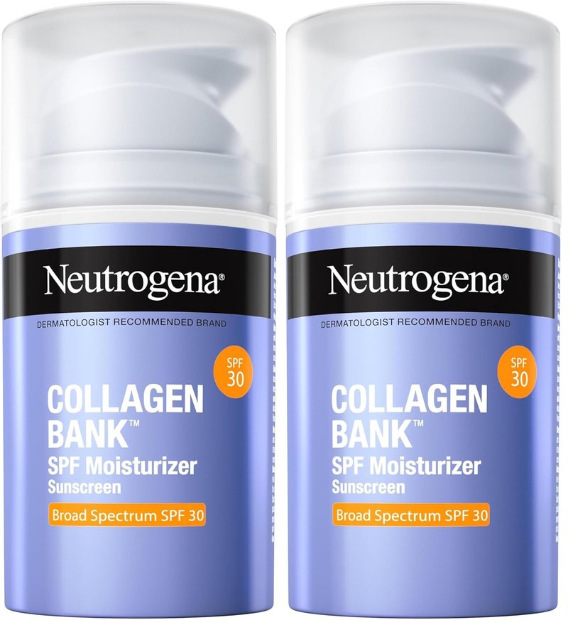 Neutrogena Collagen Face Moisturizer with SPF 30 - Anti-Aging Cream for Face & Neck | 2.7 fl oz (Pack of 2)