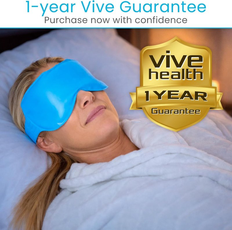 Heated & Cooling Eye Mask - Reusable Gel Pack for Tension Relief | Hot & Cold Therapy for Sleep, Dark Circles, Puffiness