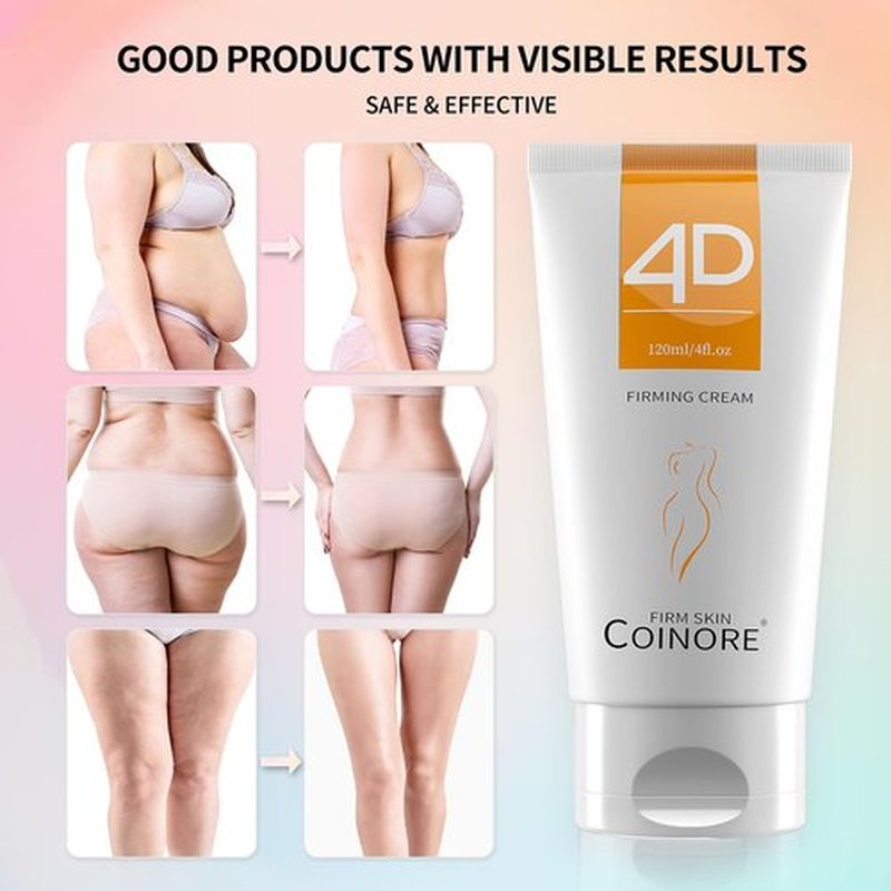 coinore B Flat Belly Firming Cream - Skin Tightening Cream for Stomach, Cellulite Cream, Thighs & Butt, Moisturizing Firming Lotion, 120 ML