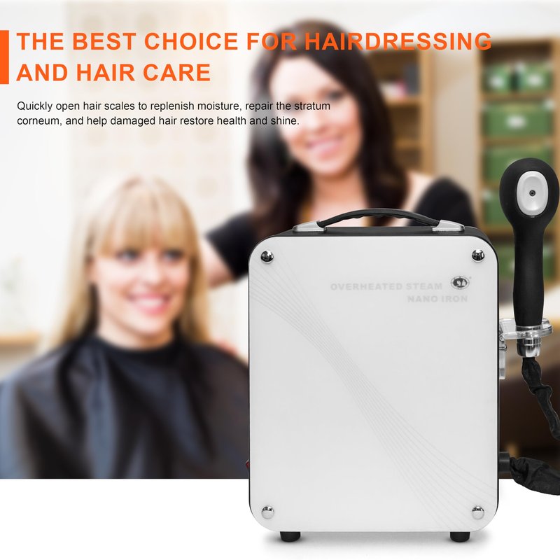 Hair Salon Nano Blue Light Micro Mist Hair Steamer Hair Perm Coloring Hot Dyeing Equipment for Hair Care Adds Softness Shine Elitzia ETD303