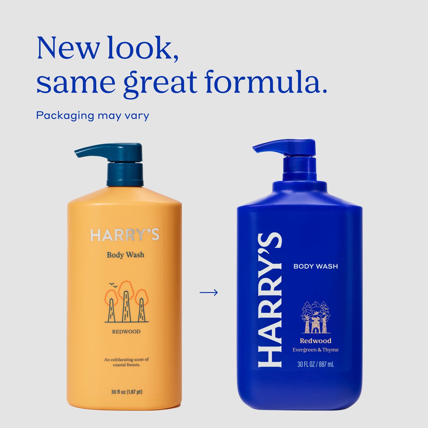 Harry's Men's Body Wash - Redwood - 30 fl oz - Shower Gel for Men - No Parabens, Sulfates, or Dyes (Pack of 3)