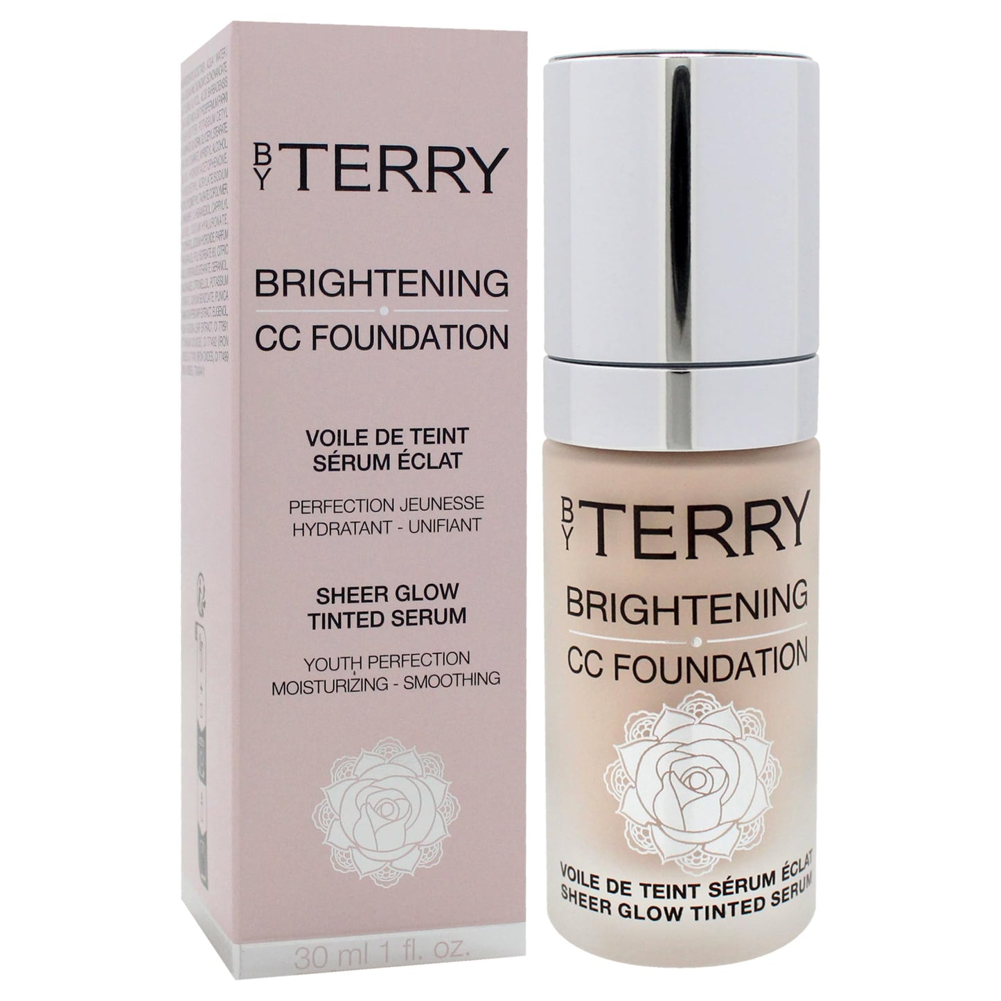 By Terry Brightening CC Foundation, Hydrating Serum Foundation, Ultra-Sheer Finish, Vegan & Cruelty-Free, 1N, Fair Neutral