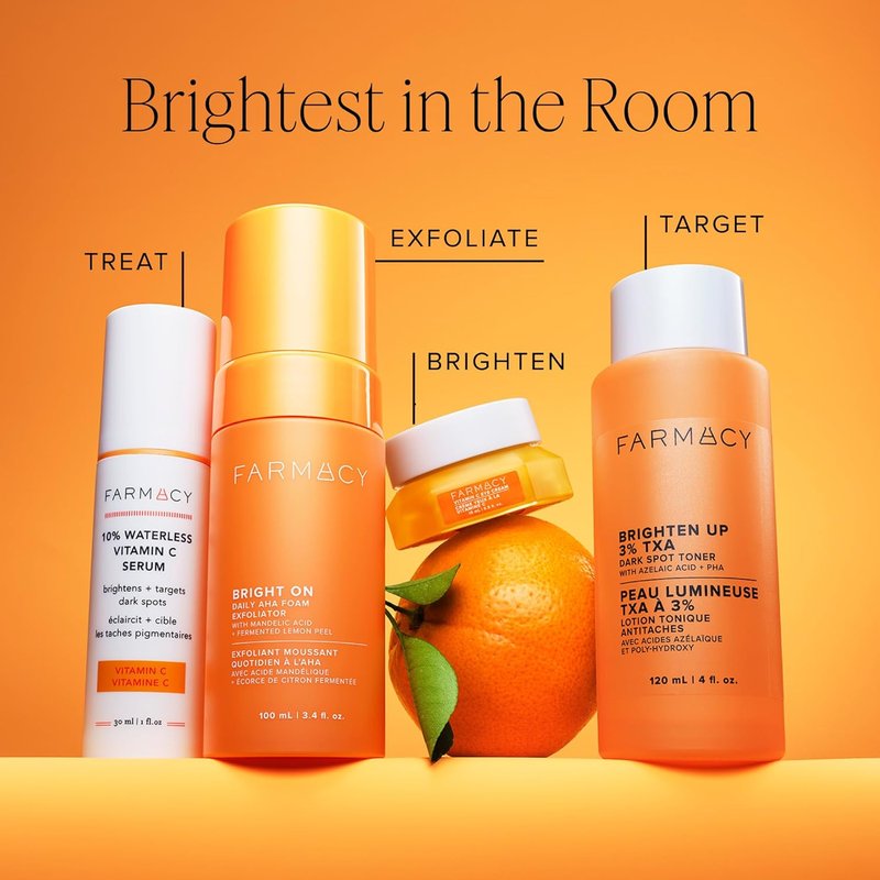 Bright On AHA Face Exfoliator & TXA Brightening Toner Set | Smooth Texture, Even Tone, Radiant Skin