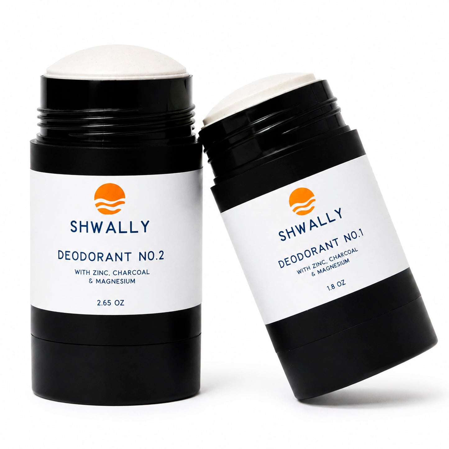 Shwally Zinc & Charcoal Deodorant – A True Natural, Tallow-Based & Effective Deodorant for Men & Women –– Aluminum Free with Coconut & Arrowroot – Lasts 4X Longer (Eucalyptus + Peppermint, 2.5 oz)