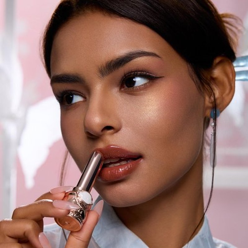 Flower Knows Butterfly Cloud Collar Glossy Lipstick-Moisturizing Tinted Lip Balm-Hydrating Lip Gloss in Balm-Long Lasting Lip Makeup for Girls&Women,Vegan & Cruelty-Free(C03 Sandalwood,0.12 Ounce)