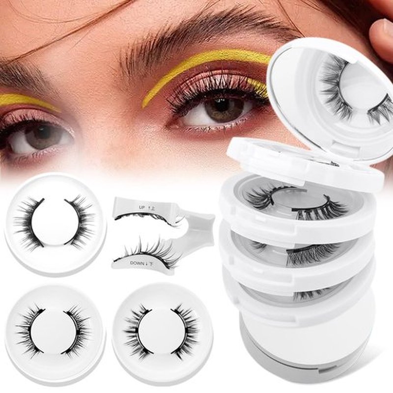 Krafty Magnetic Eyelashes,Magnetic Eyelashes with Applicator，Krafty Magnetic Eyelashes Without Eyeliner Natural Reusable，Reusable Eyelashes Magnetic Lashes，Magnetic Lashes Kit Easy to Wear and Remove
