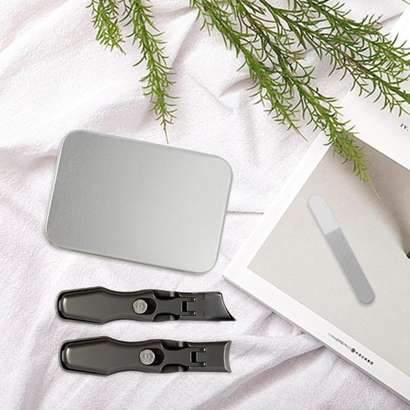Lux German Grip Nail Clippers for Men, Ultra Wide Jaw Opening Nail Clippers for Nail Strengthener and Growth, Big Cuticle Remover Nail Clippers, Professional Fingernail Clippers Clippers with Catcher