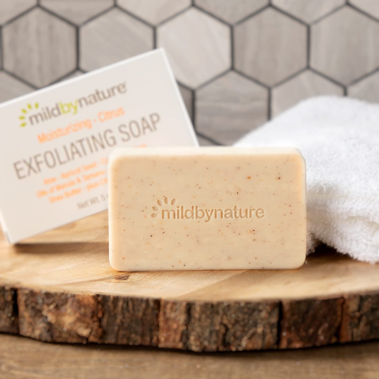 MILD BY NATURE Exfoliating Bar Soap, Citrus, 5 oz (141 g)