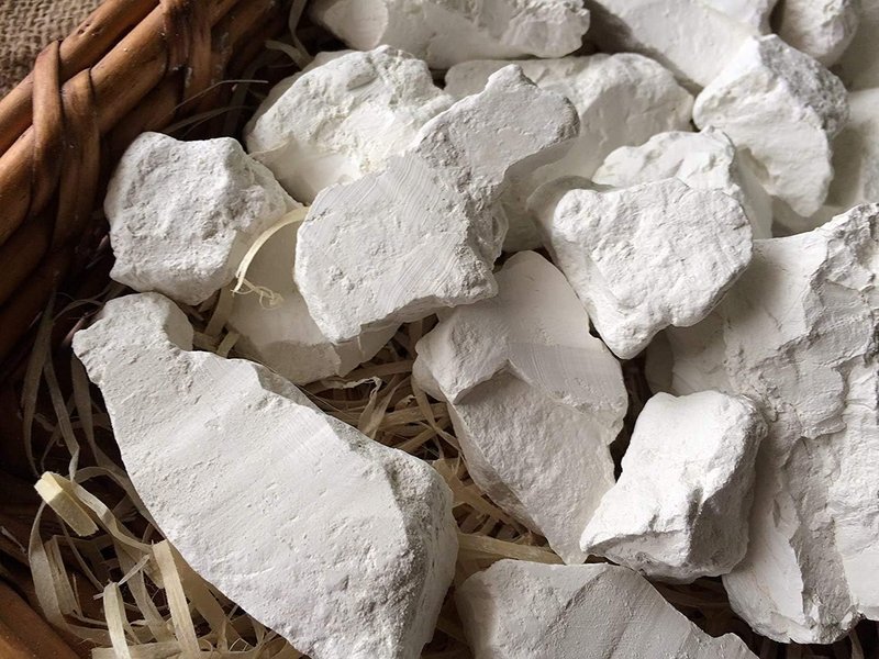 Kaolin Edible Clay Chunks - Natural Food-Grade Clay for Eating | 4 oz (113 g)