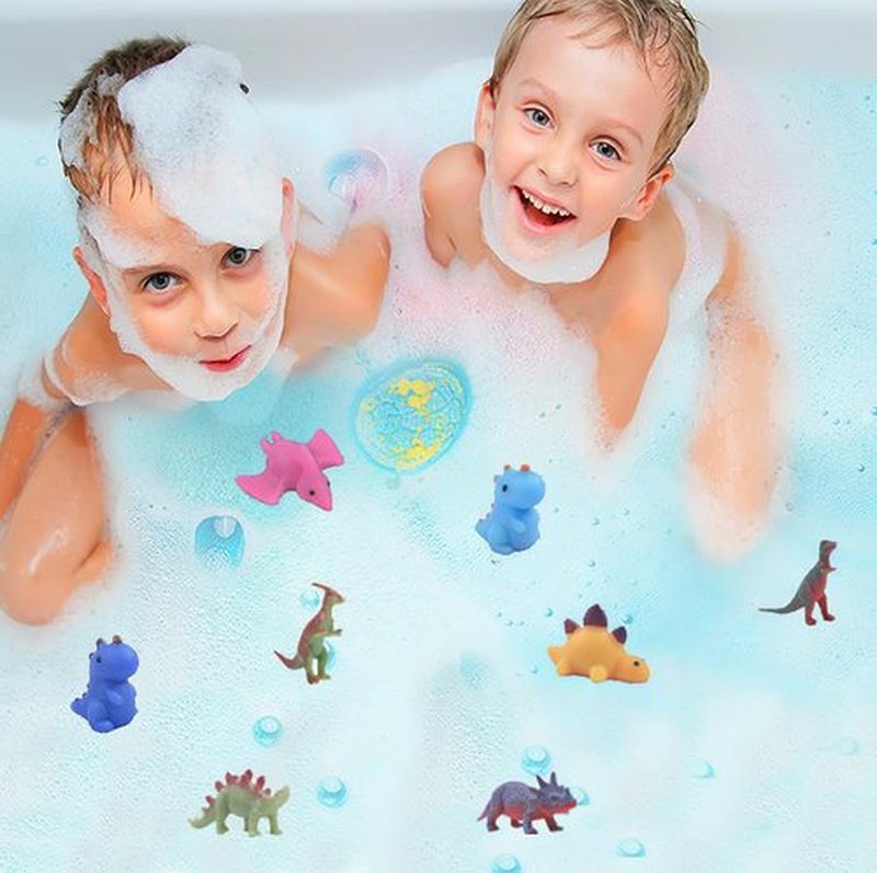 Kids Dinosaur Egg Bath Bomb - Easter Kids Bath Bomb with 25 Surprises Inside - Dinosaur Gifts for 3 4 5 6 7 and 8 Year Old Boys and Girls Kids Gifts - Perfect for Birthdays