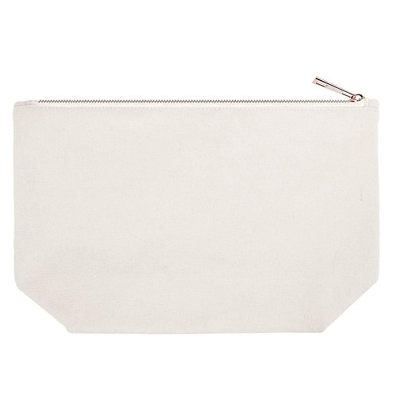 ELEGANTPARK Bridesmaid Gifts Bridesmaid Makeup Bag Wedding Party Cosmetic Bag Bridal Shower Gifts Canvas Gold Script
