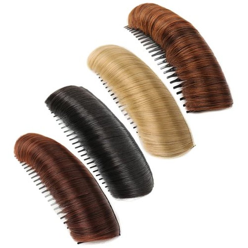 Invisible Fluffy Hair Pad, 2025 New Bump It Up Hair Accessory Volume Clip, Natural Fluffy Hair Bumps for Volume Insert, Invisible Fluffy Hair Pad Blonde for Women Girls (4pcs)