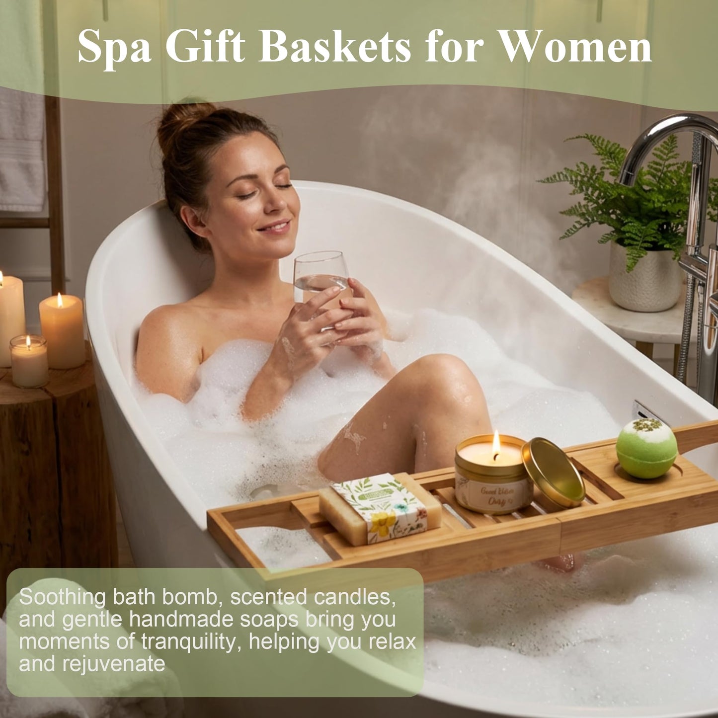 Care Package for Women, Get Well Soon Gift Basket with Self Care Gifts