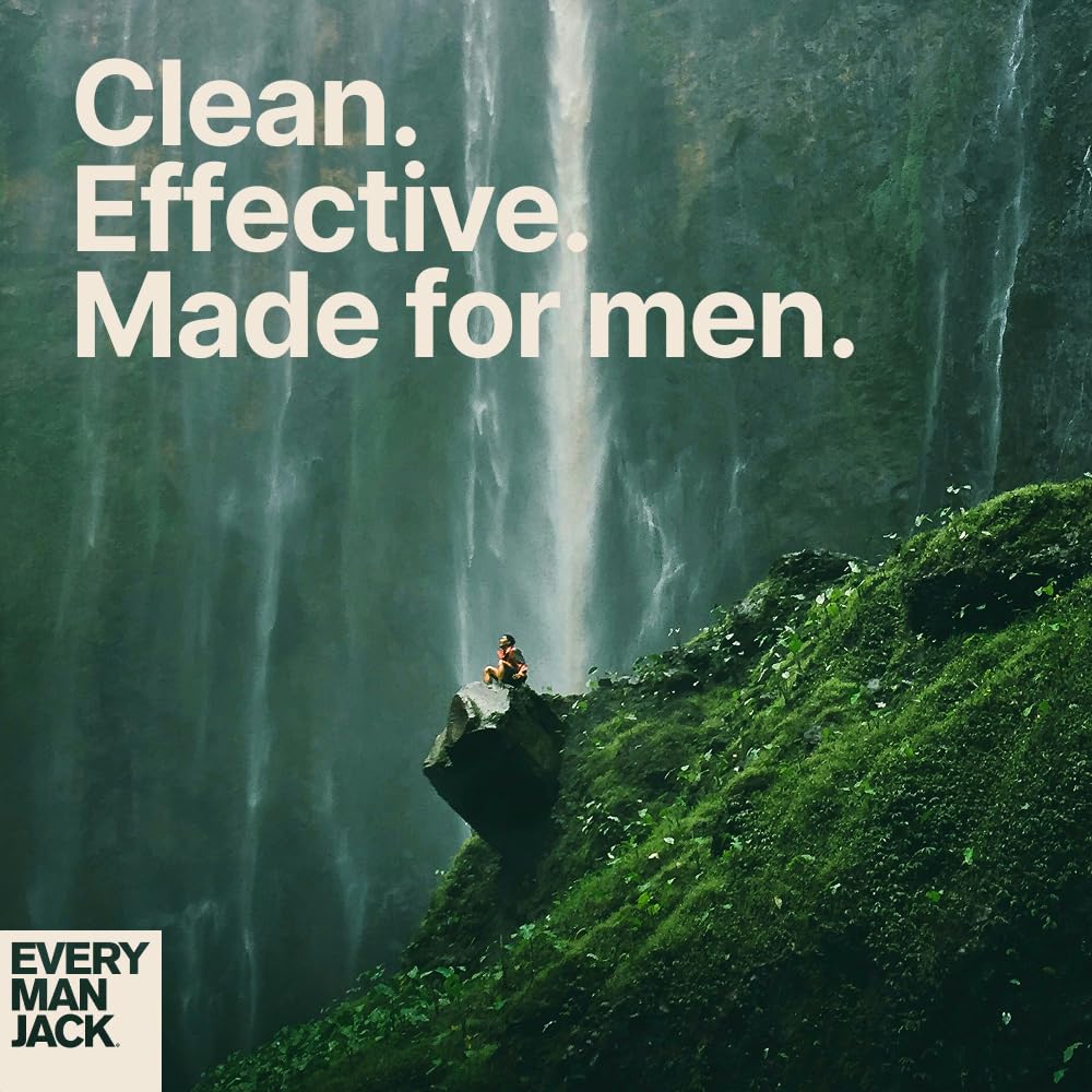 Every Man Jack Beard + Face Wash for Men, Full Size Variety 3-Pack