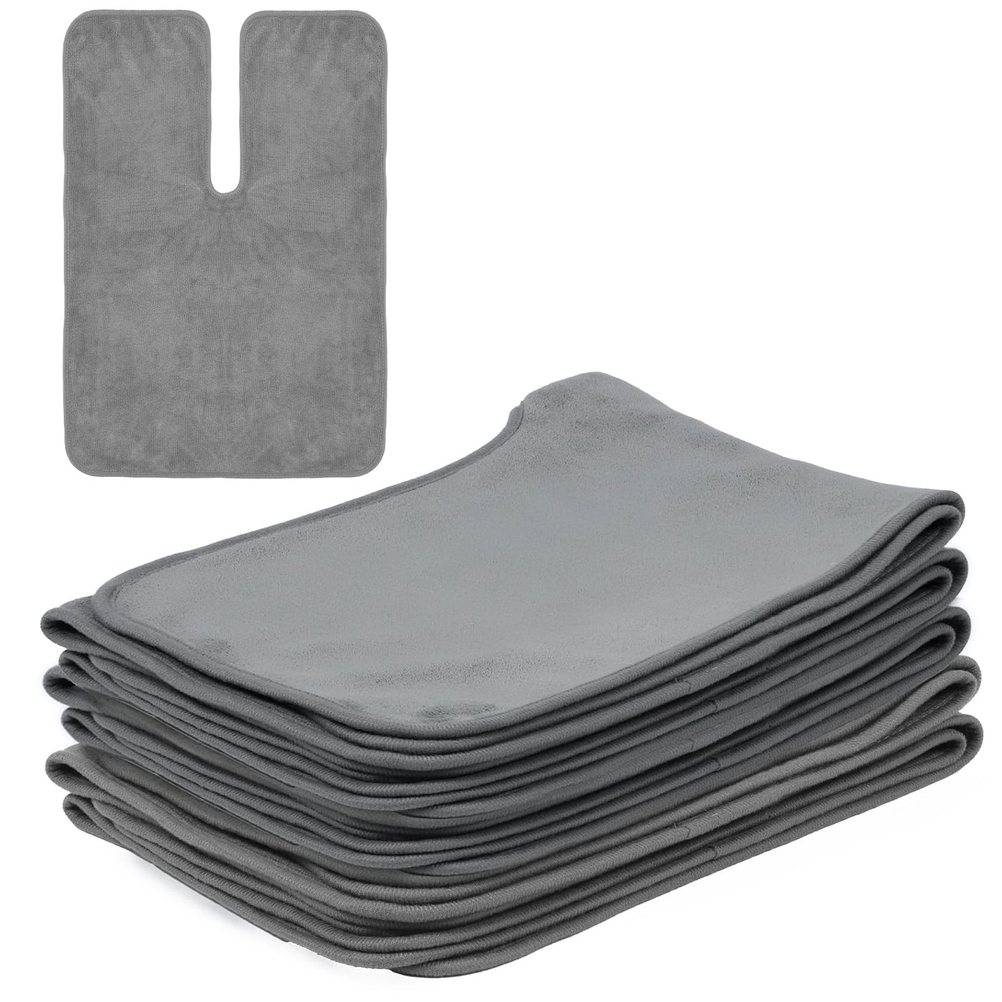 JOUTYFOR 5 Pack Microfiber Esthetician Towels for Facials Mask Removing Face Wrap Soft Facial Cloth with Split Design Spa Towels for Facial Steam Massage and Cleansing