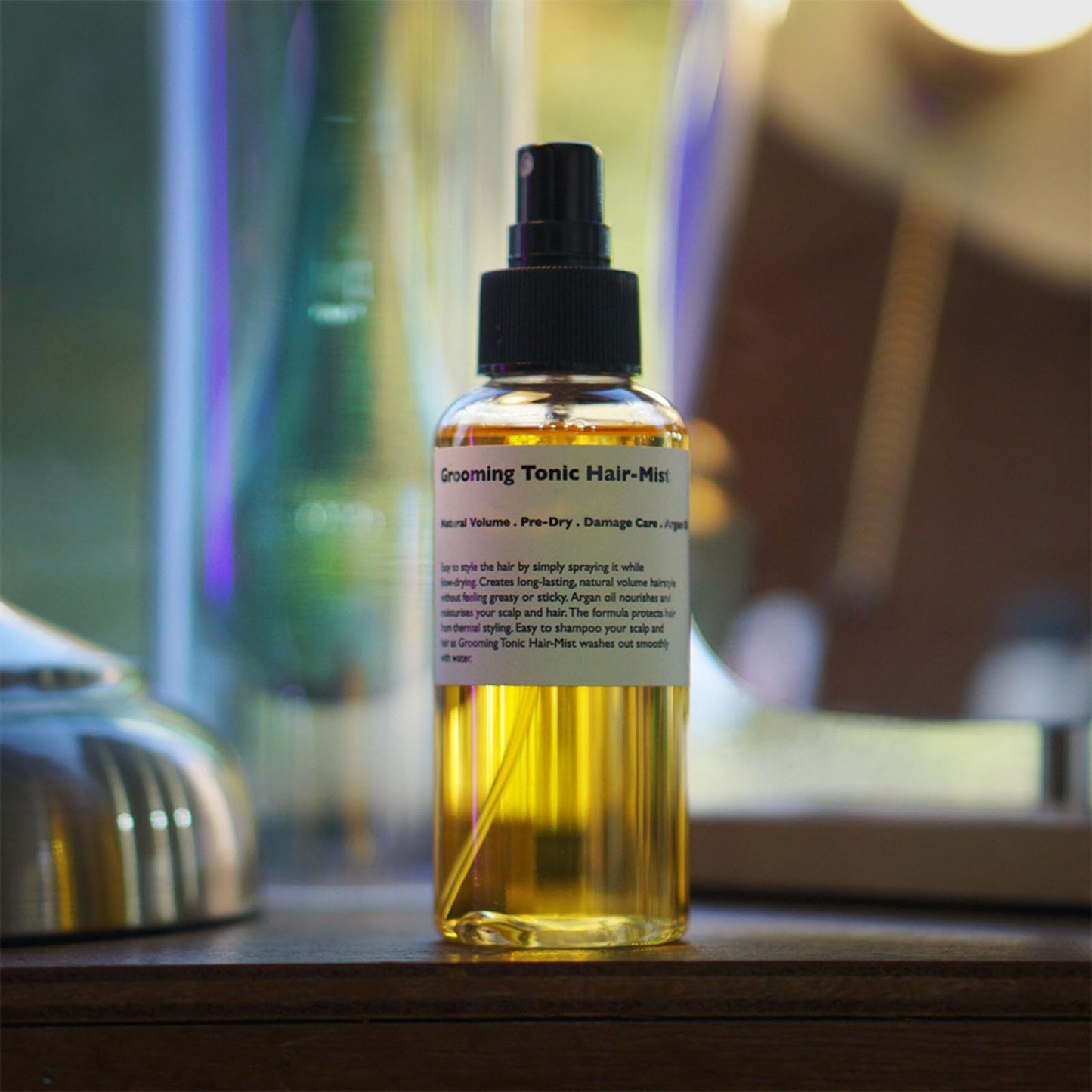 [Lazy Society] Grooming Tonic Hair Mist All-Natural Premium Hair Styling Product, Enhances Volume, Perfect for Styling with a Natural Hair Setting Oil