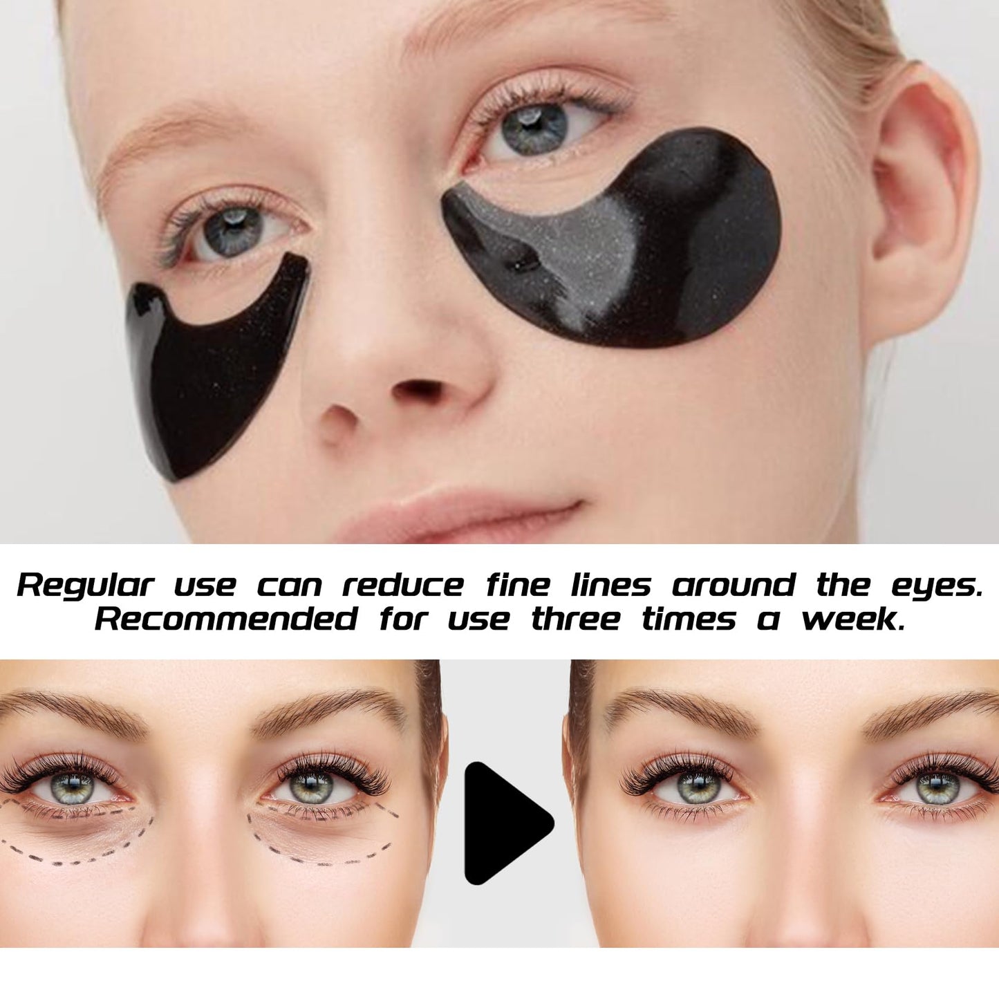 ZZCQzeze 3 Pairs Under Eye Patches,Hydrating Under Eye Masks,Moisturizing Eye Patches Bulk for Dark Circles,Undereye Mask Patches for Eye Care,Nourishing Eyemask Skin Care Set for Women 10