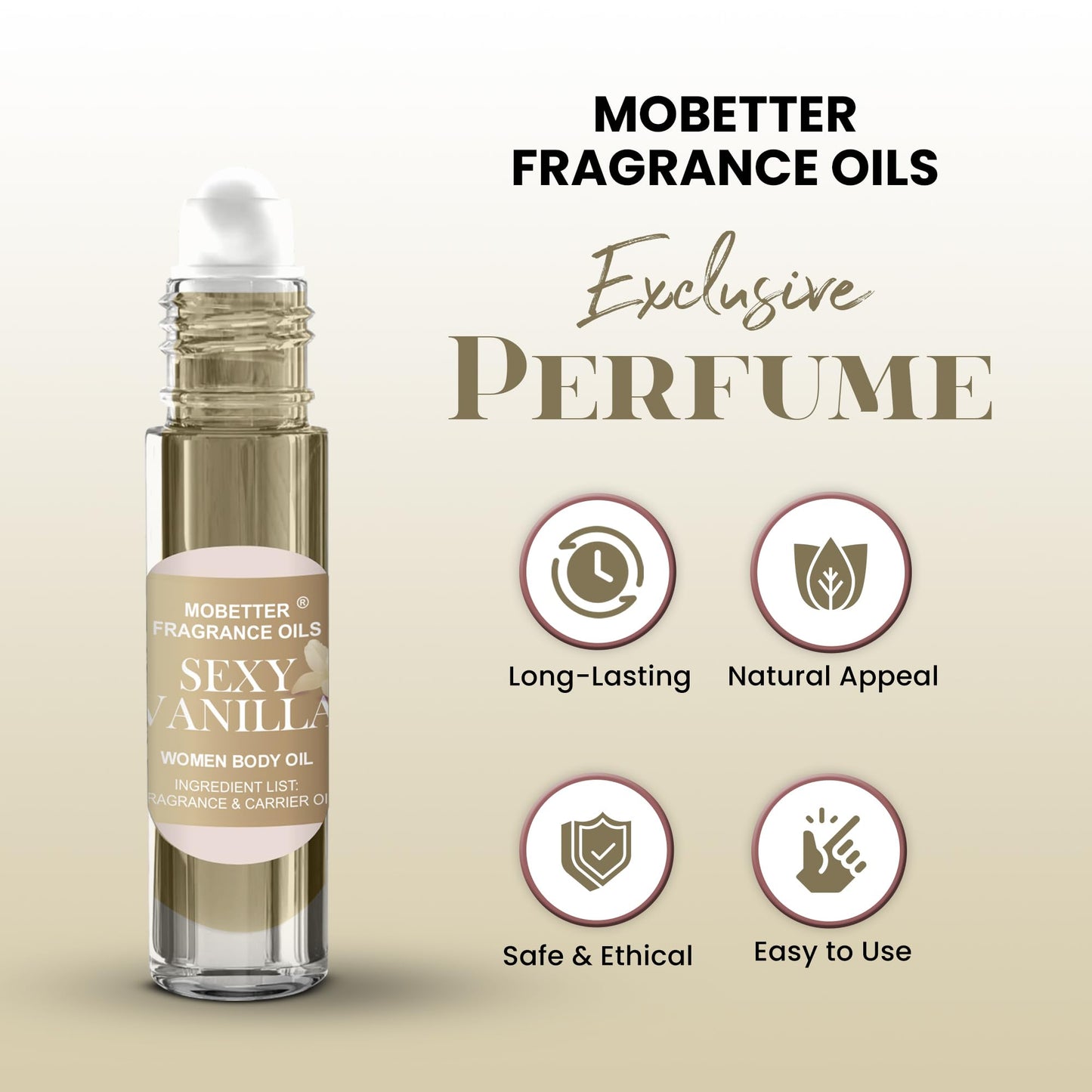 MOBETTER FRAGRANCE OILS Sexy Vanilla Fragrance Body Oil for Unisex