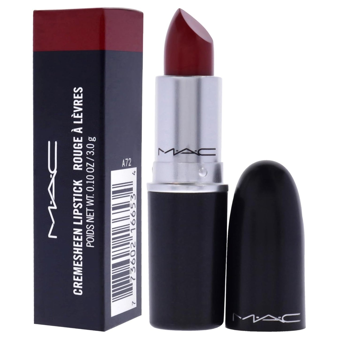 Brave Red MAC Cremesheen Lipstick for Women - 0.1 oz Moisturizing Formula