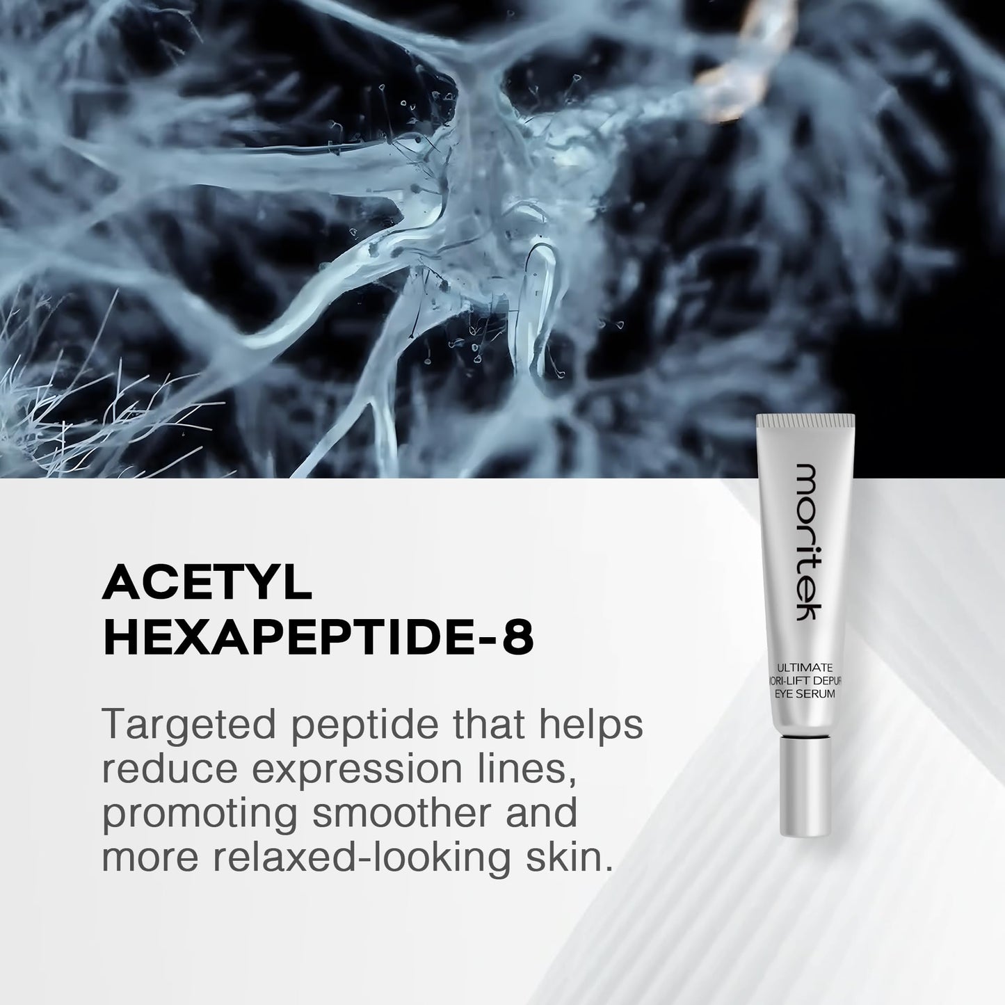MORlTEK Deep Anti-Aging Wrinkle Remover & Eye Serum Visibly Reduces Under-Eye Bags, Puffiness, Dark Circles, Wrinkles, Fine Lines & Crow's Feet Instantly