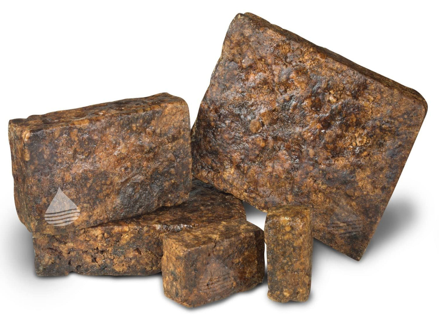 Aroma Depot Raw African Black Soap Bars From Ghana (4 lbs.)