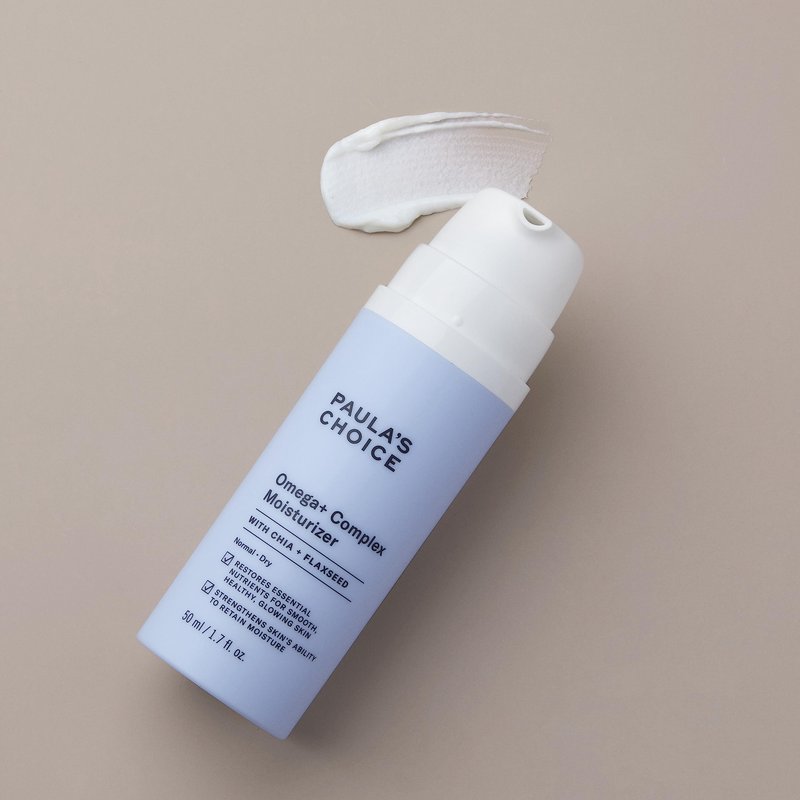 Paula's Choice Omega+ Complex Lightweight Face Moisturizer, Shea Butter & Plant Oils, Omega Chia & Flaxseed Brightening Vitamin C, Face Cream for Dry & Sensitive Skin, Fragrance-Free