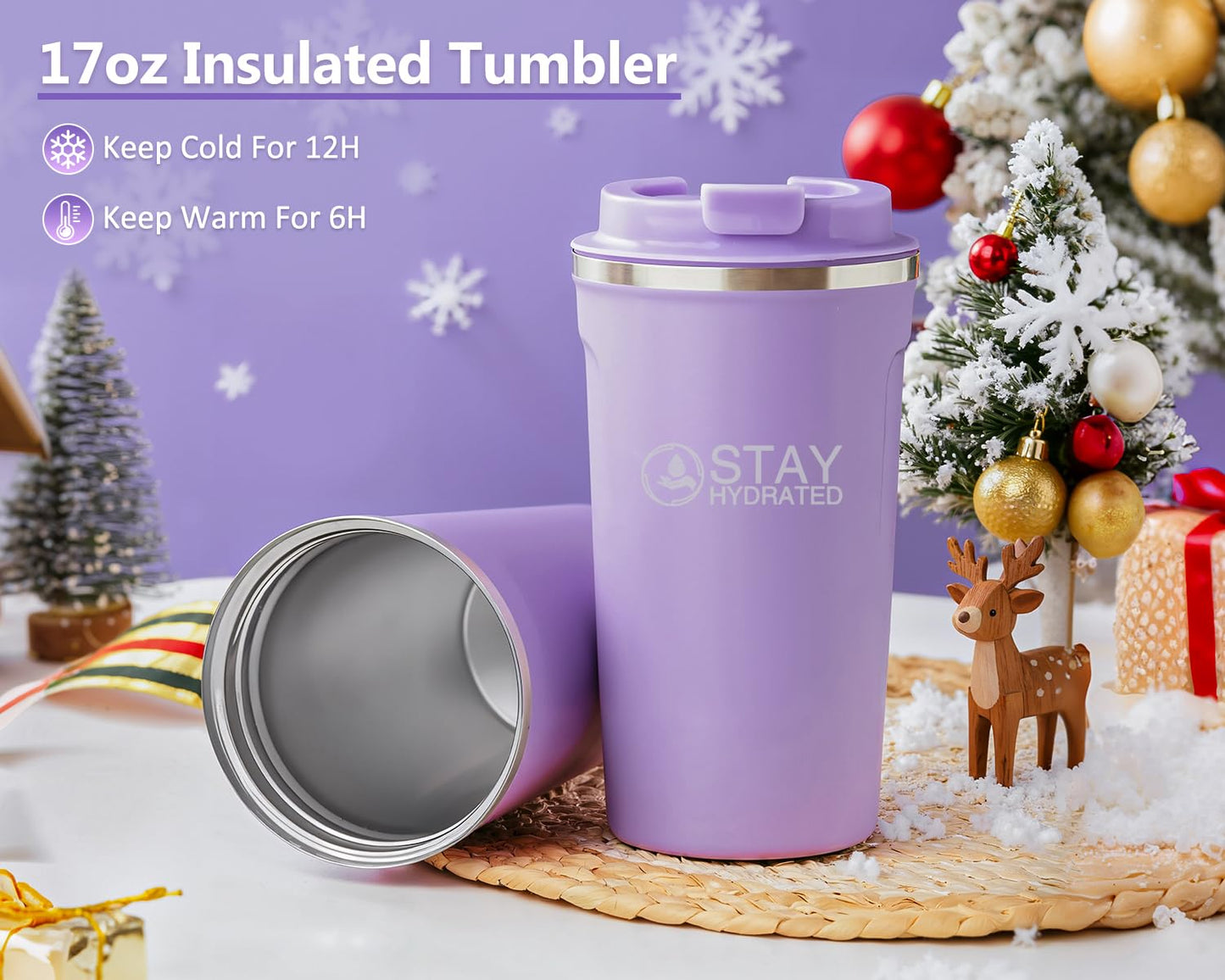 Gift Basket for Women, Birthday Gifts for Women Self Care Gifts Get Well Soon Gifts, Flannel Blanket,Tumbler, Relaxing Spa Gifts for Mom Best Friend Wife Girlfriend Sister Her (Purple)