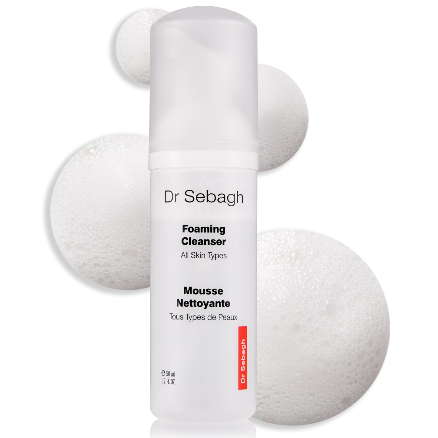 Dr Sebagh 2-in-1 Toner & Cleanser (1.7 fl oz) - Gentle Face Wash - Deep Pore Cleanser & Makeup Remover - Foam Cleanser for Oily Skin - Award-Winning