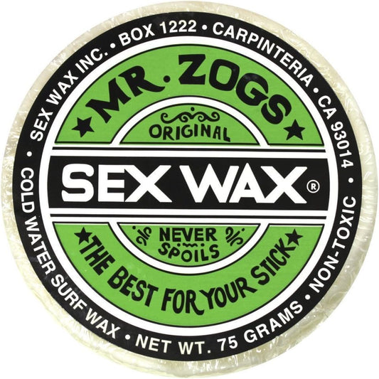 Mr. Zogs Original Sexwax | Cold Water Wax for Surfing - Coconut Scented (White)