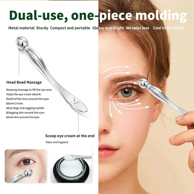 Gua Sha Facial Tools Set - Stainless Steel 2-Piece Gua Sha for Face & Neck | Lymphatic Drainage Massage Tool