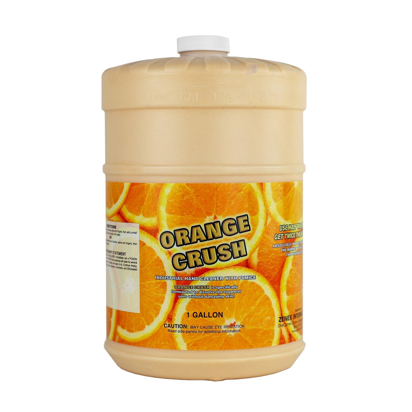 Zenex Orange Crush Hand Soap with Pumice and Skin Conditioners - Industrial Hand Cleaner | Citrus Crème Scent | Dissolve Tough Soils | Does Not Dry Out Skin | 1 Gallon (4-Pack)