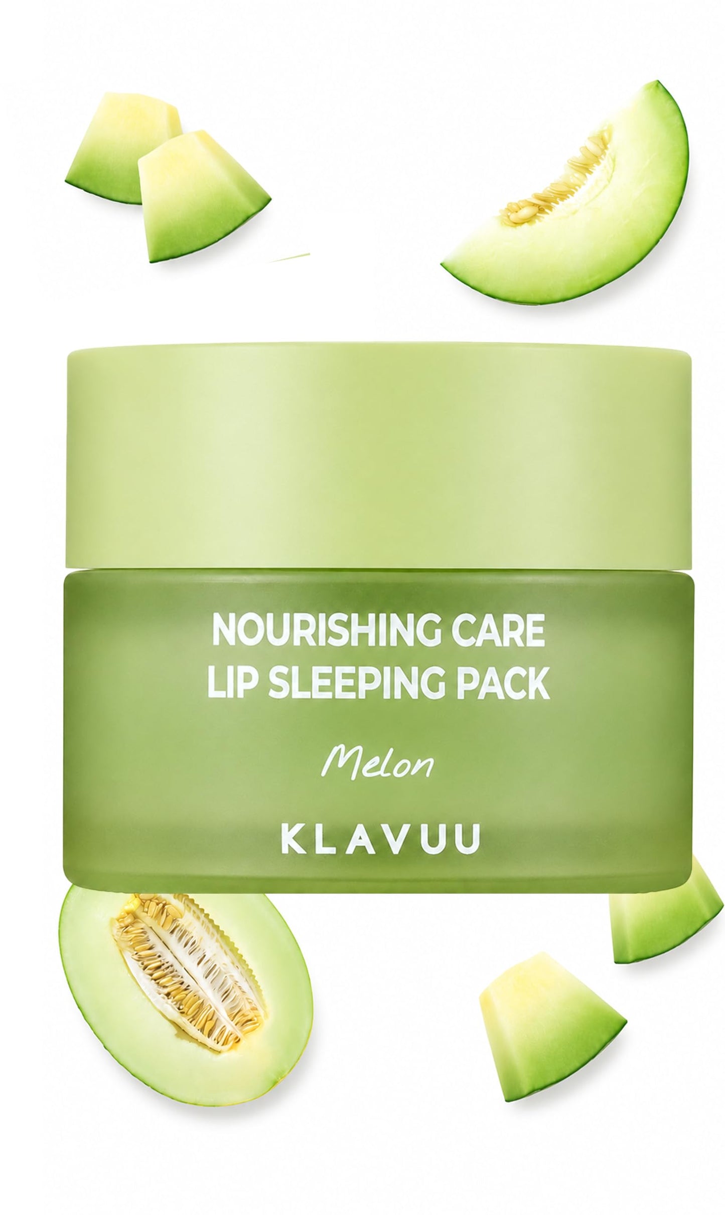Klavuu Lip Mask Overnight (0.7oz) - Lip Moisturizer & Treatment for Very Dry, Lip Sleeping Mask, Chapped Lips, Korean Deep Hydrating Lip Balm with Melon, Gentle Exfoliating