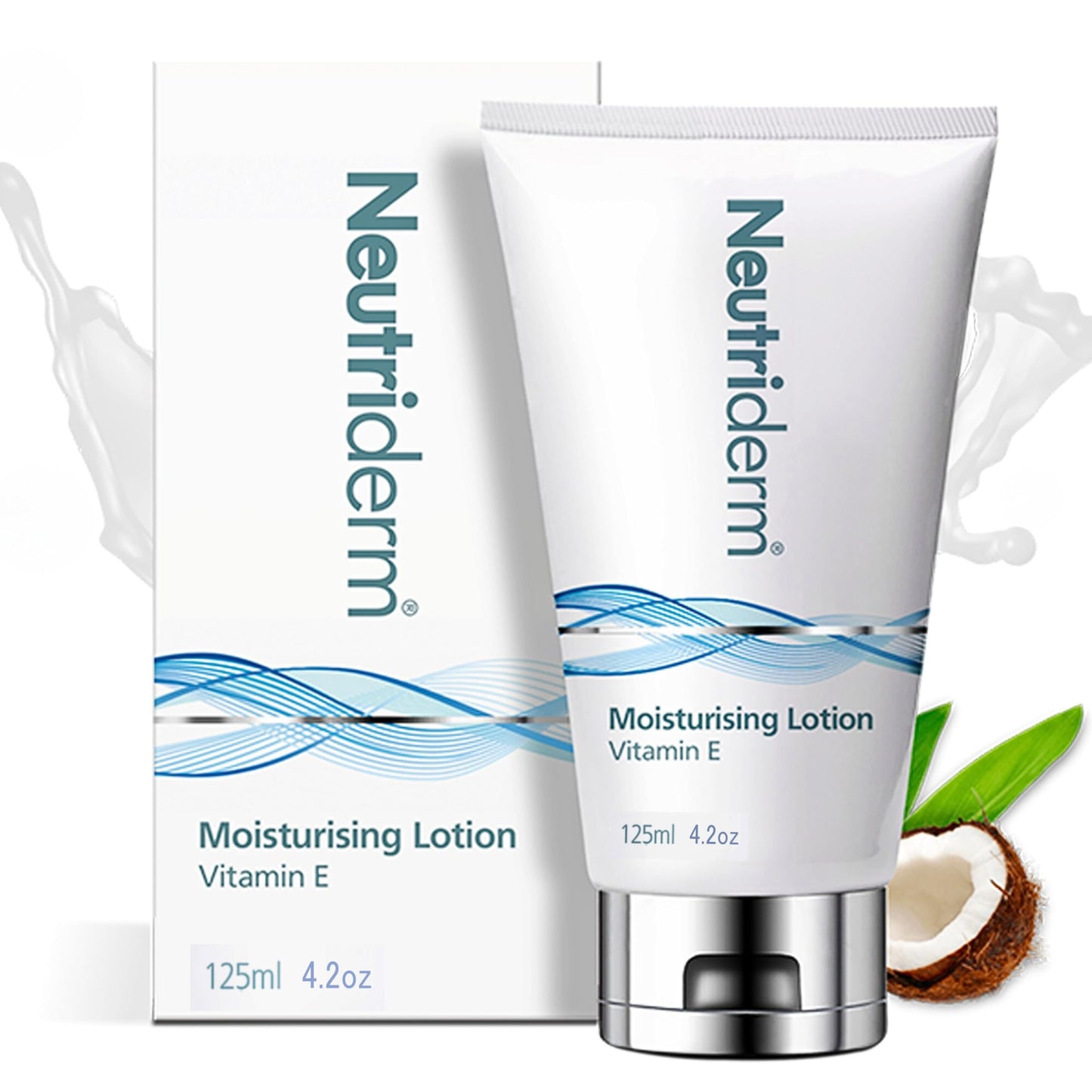 NEUTRIDERM Daily Face Moisturizer with Natural Vitamin E Cream, Moisturizing Lotion for Face and Body, Wrinkles, Dry, Acne-Prone, Irritated or Aging Skin, 48-Hour Hydration, 4.2 oz