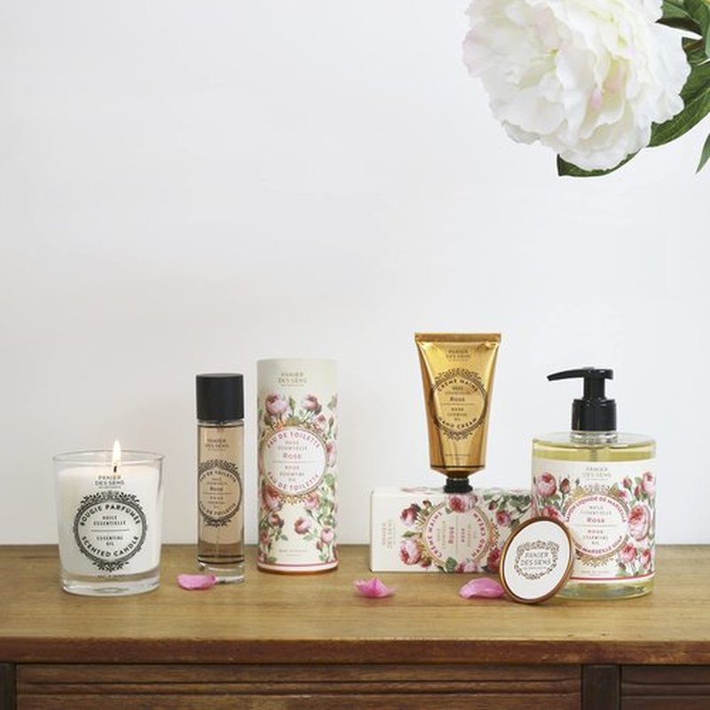 Panier des Sens - Hand Cream for Dry Cracked Hands - Rose Hand Lotion with Shea Butter & Olive Oil - Vitamin E Skin Moisturizer with 97% Natural Ingredients - Made in France, 2.5 fl oz